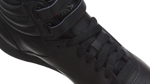 Reebok Women's Freestyle Hi Sneaker, Black 2, 7.5