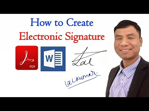 How to create an Electronic Signature from Laptop and Mobile?