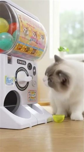 🎁 The Only Prize I Want to Win 😼💥 #cute #cat #shorts #cctv #lol #kitten #gacha #machine #funny
