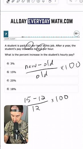 2025 7th Grade Math STAAR Test - Problem 7