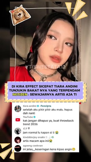 lentur bnget wajahnya sesuai nada #masukberanda #beritaterkini #shorts #tiaraandini