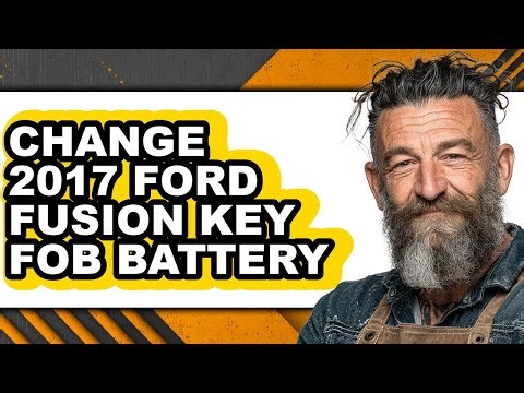 How to Change 2017 Ford Fusion Key Fob Battery - Step by Step