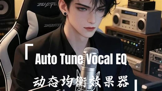 【Auto Tune Vocal EQ】动态均衡插件，自动锁定你的人声频段，追着你的声音跑，实时修正频率，上手也简单