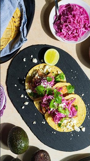Making classic fish tacos with all the toppings