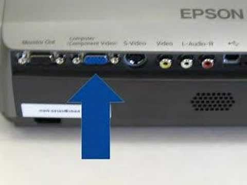 How to connect a LCD projector to a notebook computer