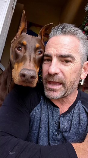 Christmas Eve Fun with Ruby the Doberman