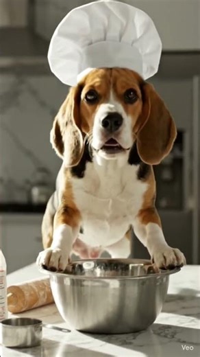 Funny Chef Dog Cooking in Kitchen 🐶👨‍🍳 | Cute Dog Chef #Shorts #USA