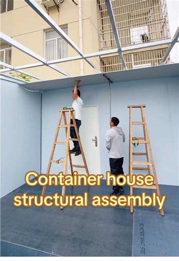 Container house can be directly positioned and connected upon arrival.✨#containerhouse #containerhousebuild #containerhousedesign #containersupplier #containerhousefactory