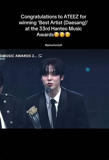 Celebrating ATEEZ's Best Artist Win at Hanteo Awards