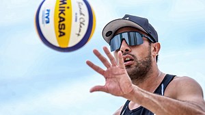 42K views · 785 reactions | From Indoor To Sand... THE BEST OF TAYLOR SANDER AS A BEACH VOLLEYBALL PLAYER! The two time Olympian in indoor volleyball has officially switched to beach volleyball and made his debut as a professional beach player last month in Itapema  with Taylor Crabb. | Volleyball World | Facebook