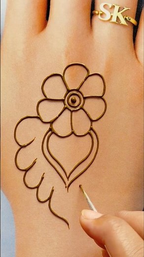 Easy And Simple Mehndi Design | Simple Arabic Mehndi Design ##mehndi #skmehandi