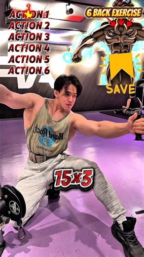 AI❌6 Gym Back Exercises⭕️