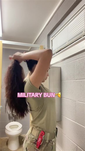 Military Bun Hairstyle Tutorial for Women | Army Hair Tutorial