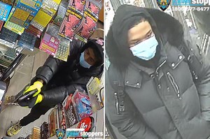 NYPD asking for help to identify suspects in smoke shop robbery
