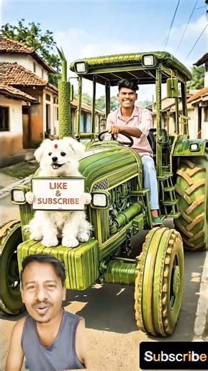 Handmade Mini Tractor Surprise for Dog 🐶🚜 | Emotional Reaction 😍 #shorts #viral #aivideo #dog