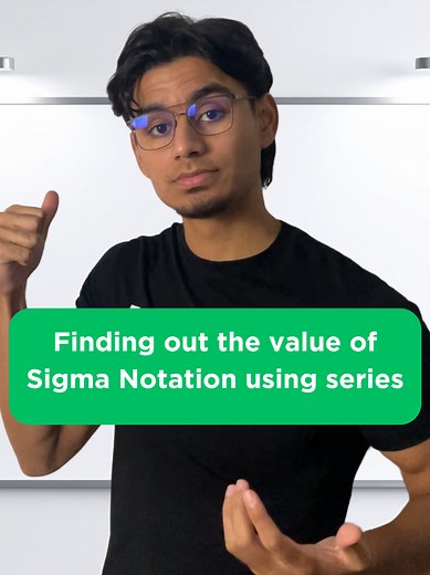 This is how to find the value of a sigma notation question #grade12 #matric #math #patterns #series