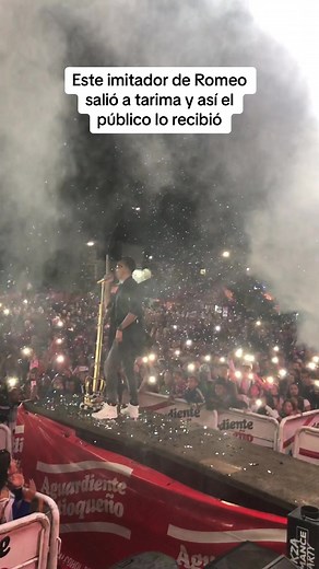 El impresionante recibimiento al imitador de Romeo Santos