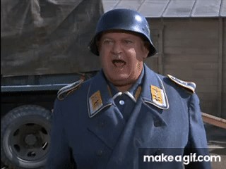 Sgt Schultz - I Know Nothing on Make a GIF