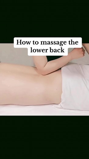 How to massage the lower back. #massage #massagetherapy #lowerback #lowerbackpain #lowerbackpainrelief #lowerbackmassage #lowerbackworkout #healingmassage #spamassage #health #relax #tiktokusa #fyp