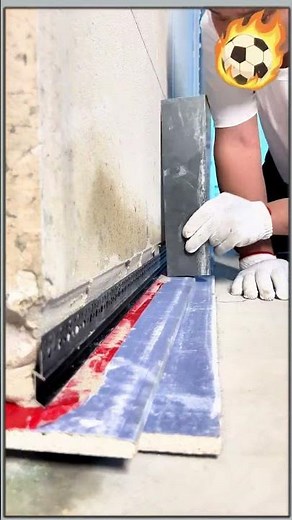 Aluminum Recessed Baseboard Installation | Modern Skirting Board Design #interiordesign #renovation
