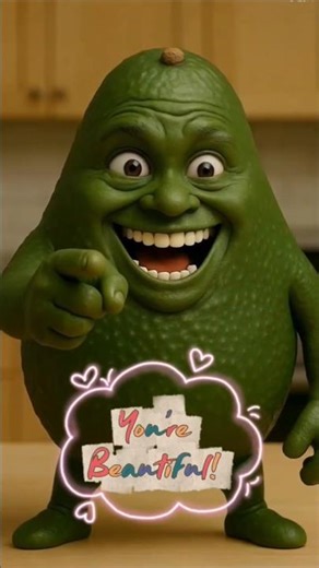 Tough-Guy Avocado with a Sweet Message #avocadodance #funnyvideo #funny #comedymovies