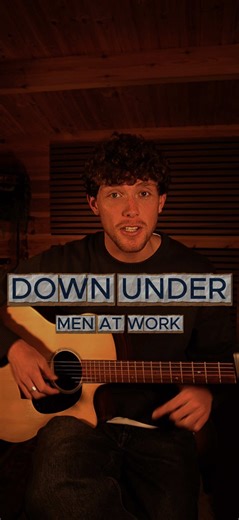 Easy Acoustic Guitar Tutorial for 'Down Under' by Men at Work
