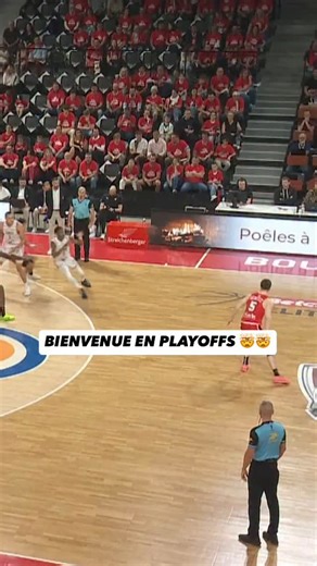 73 reactions |  Pas de cadeau en Playoffs. Tout le monde est en mission ! — #lnb #playoffsbetclicelite #basketball #block #bourgenbresse | Betclic Elite | Facebook