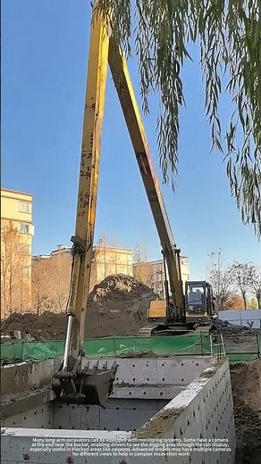 Use A Long Arm Excavator To Construct Caisson !