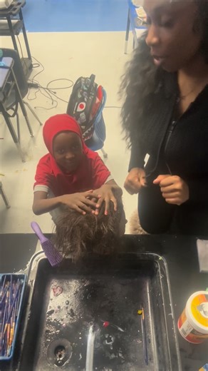 Philly stylist 📍 on Instagram: "I have a 7-year-old cosmetologist 🥰😍 and she did an AMAZING job today with her hair educator, Ms. Bri aka Miraclemaze ❤️🥹! I truly love what I do. Hair is my passion, but motivating, inspiring, and witnessing growth in my students is the real blessing 🫶🏾. Watching so many students walk out of my classes confident and full of knowledge is priceless. The love is unforgettable when they stop by just to say “Hey Ms. Bri” and give me a hug, it fills my heart. Thi