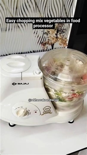 easy chopping mix vegetables in food processor #video #foodprocessing