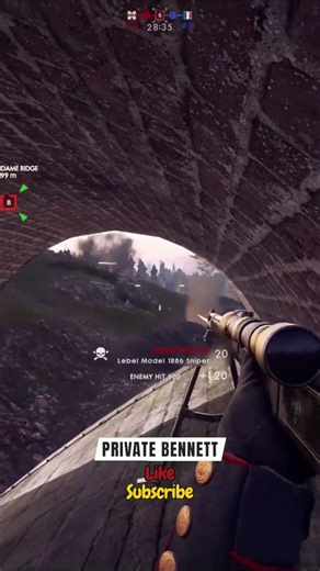 Battlefield 1 - Bolt Action Precision at Long Range - Daily Shorts