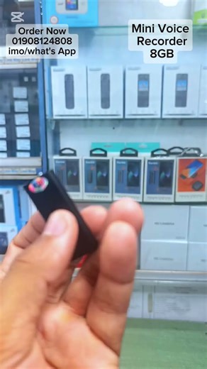 Super Mini Voice Recorder 8GB Built In New