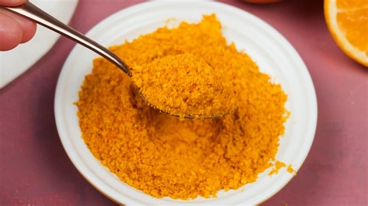 Homemade Orange Peel Powder and Use It For A Fluffy Cake