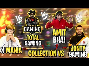 COLLECTION VS WITH TOTAL GAMING, XMANIA, DESIGAMER - #JONTYGAMING - GARENA FREEFIRE BATTLEGROUND