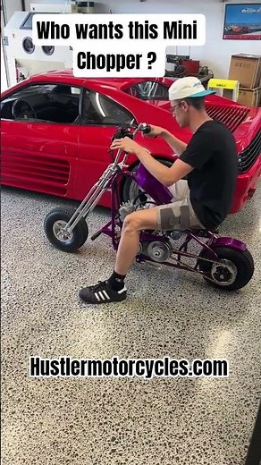 Custom build mini Chopper bike. built from scratch with premium parts #custombike #chopperbike #fyp