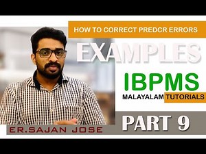 PREDCR ERRORS എങ്ങനെ പരിഹരിക്കാം|PART 9|Er.SAJAN JOSE|HOW TO CORRECT PREDCR ERRORS|IBPMS CLASSES