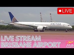 LIVE AIRPORT STREAM Plane Spotting with Julia at Brisbane International Airport (BNE/YBBN)
