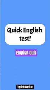⭐ Quick English Test: Can You Fill the Blank Correctly? 🔥