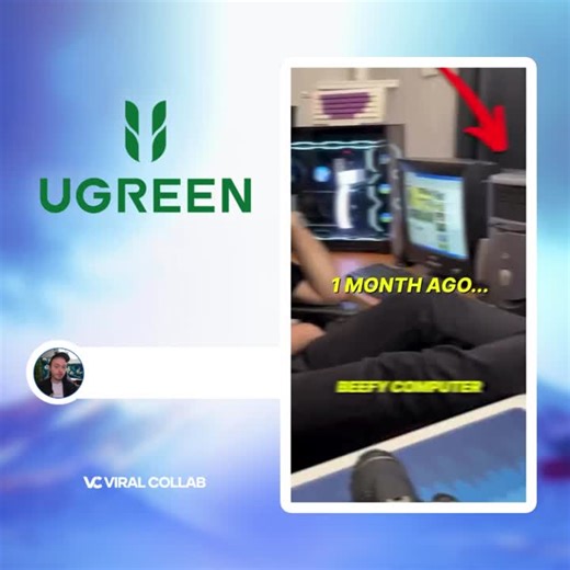 Level up your storage game 🔥Take your game files wherever you go! With UGreen's Network Attached Storage, @positivepressure proves storage doesn’t have to be complicated — or costly. | Viral Collab