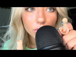 ASMR// FAST & AGGRESSIVE ONE MINUTE MAKEUP APPLICATION!