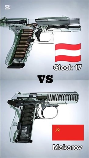 Makarov vs Glock 17 - Which Reigns Supreme? #shorts