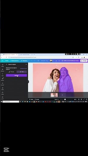 Comment séparer deux images dans canva. #businessenligne #tutorial #astucesdigitales #infographie