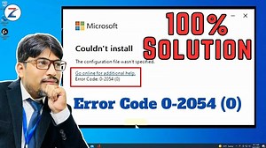 Office Error CODE 0-2054 (0) / Couldn't Install Office