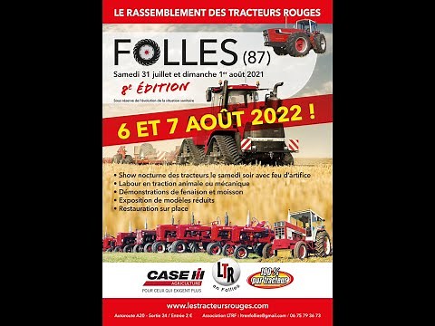 Rassemblement des tracteur rouge à Folles !!! LTR en folies venez visiter cet évènements avec moi 🚜🔊