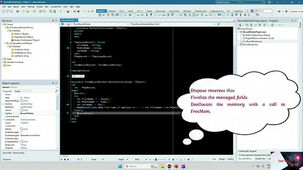 Record Pointer | Delphi Records | Pointer to Records | Pointers and Pointer Types (Delphi) | Pointer