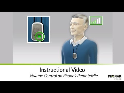 Volume Control on Phonak RemoteMic