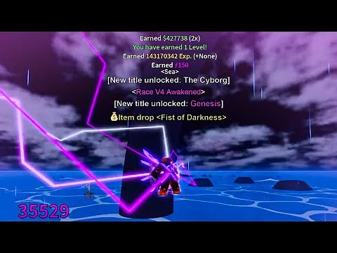 I Awakened Cyborg V4 Using Fist of Darkness, But... [Blox Fruits]