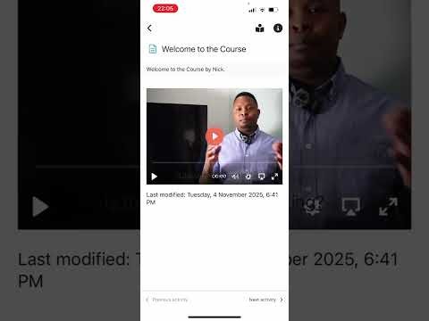 How to use the app (Moodle) for accessing the course