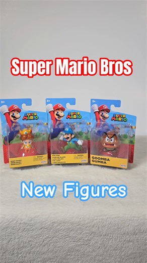 Jakks Pacific Super Mario Bros Ice Luigi, Goomba, and Baby Daisy toys #supermario #mario #toys