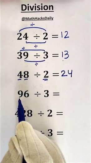 Easy Division Trick | Can You Solve 369 ÷ 3?